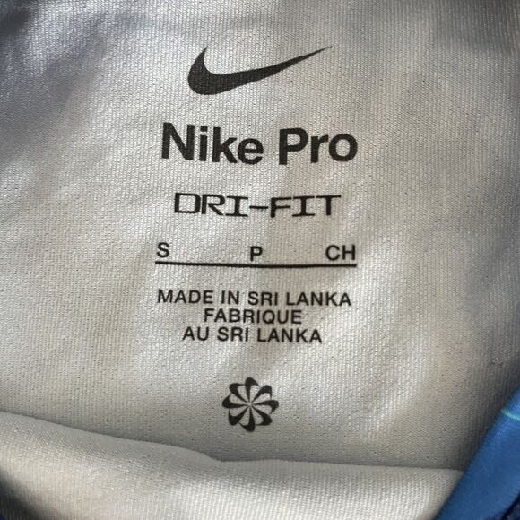 NIKE PRO YOUTH SHIRT-BOYS/GIRLS YOUTH-BLUE-DRI FIT- SZ S - Picture 7 of 7